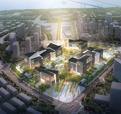 The construction project of Zhijiang Cultural Center in Zhejiang Province