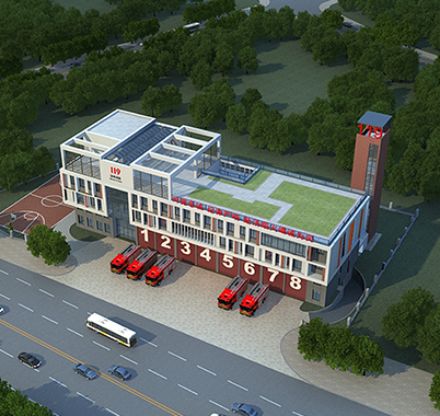 The construction project of Jiashi Fire Station